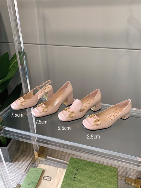 Gucci Horsebit chunky heel loafers