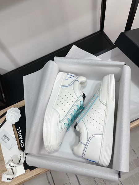 Chanel Panda Shoes Skateboard Shoes Calfskin Towel Lining Sneakers