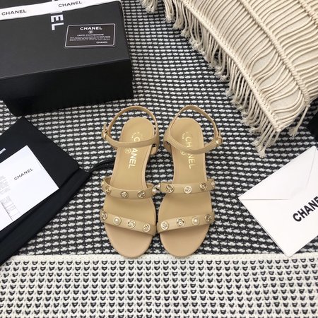 Chanel Sandals casual sheepskin flat bottom