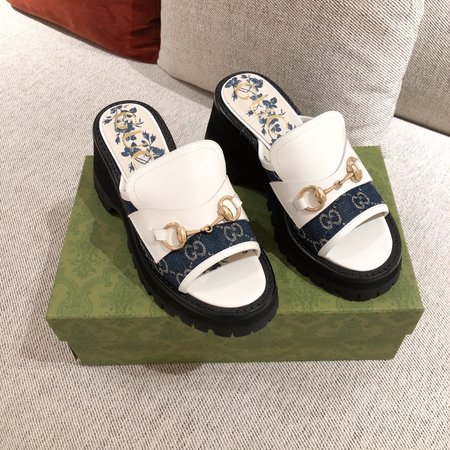 Gucci GG horsebit sandals/slippers