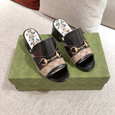 Gucci GG horsebit sandals/slippers