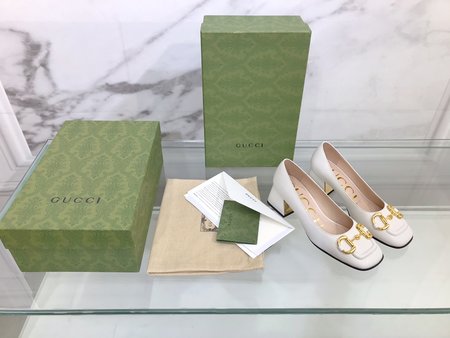 Gucci Horsebit sheepskin women s heel height: 5.5cm