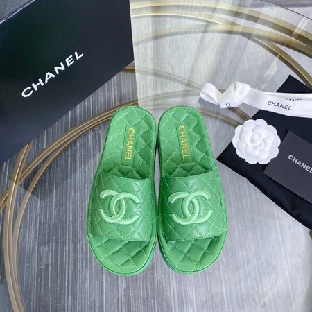 Chanel Slippers soft sheepskin