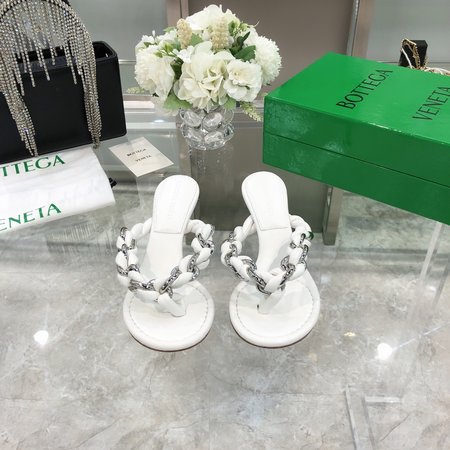 Bottega Veneta Chain high heel slippers