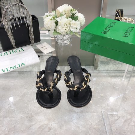 Bottega Veneta Chain high heel slippers