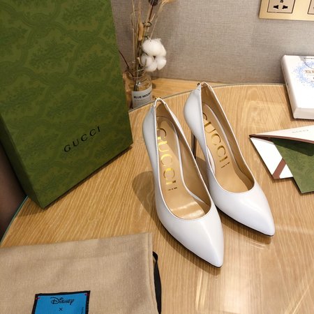Gucci Leather pointed high heel women s shoes