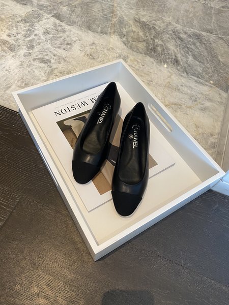 Chanel High heels cowhide velvet leather outsole heel height 6.5cm