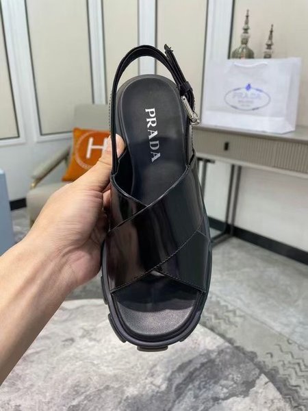 Prada Platform Sawtooth Sandals