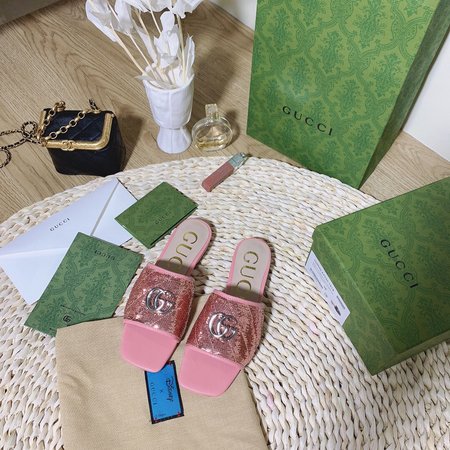 Gucci New slippers classic GG buckle