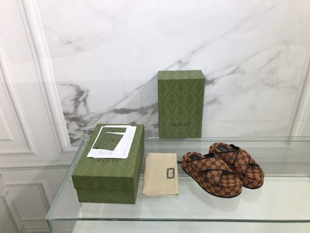 Gucci Slippers color GG cloth + inner cowhide