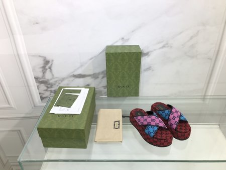 Gucci Slippers color GG cloth + inner cowhide