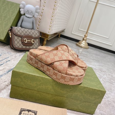 Gucci limited edition platform slippers