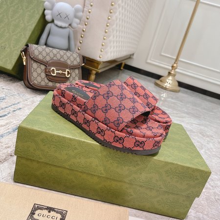 Gucci limited edition platform slippers