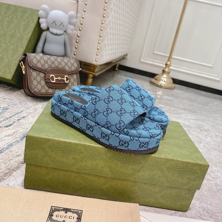 Gucci limited edition platform slippers