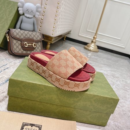 Gucci limited edition platform slippers