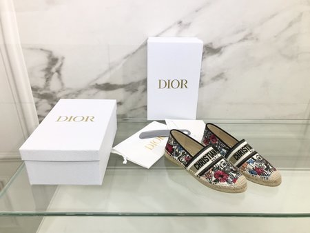 Dior Espadrilles hemp rope weaving