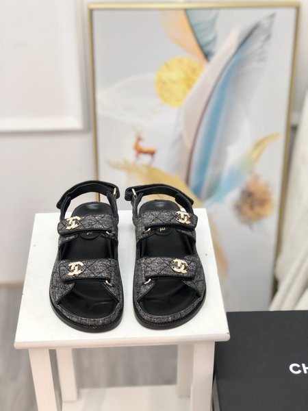 Chanel Velcro sandals