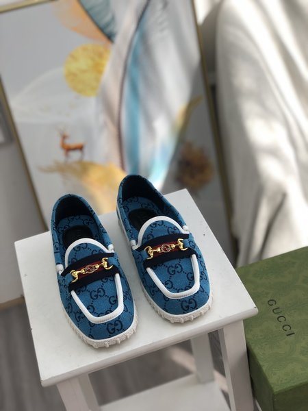 Gucci GG canvas embroidered loafers