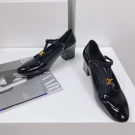 Celine Arc de Triomphe T-Bar Mary Jane shoes