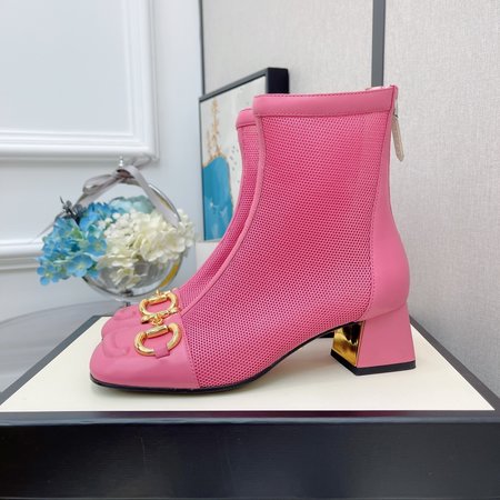 Gucci Horsebit Kitten Heels Boots