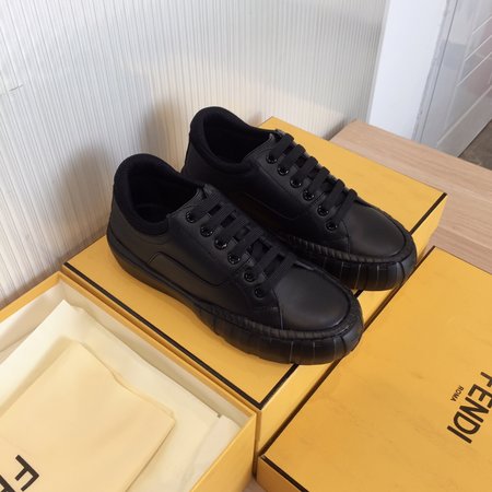 Fendi FF canvas flat shoes casual sneakers