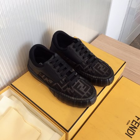 Fendi FF canvas flat shoes casual sneakers