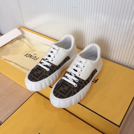 Fendi FF canvas flat shoes casual sneakers