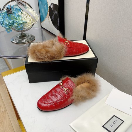 Gucci Classic horsebit wool slippers
