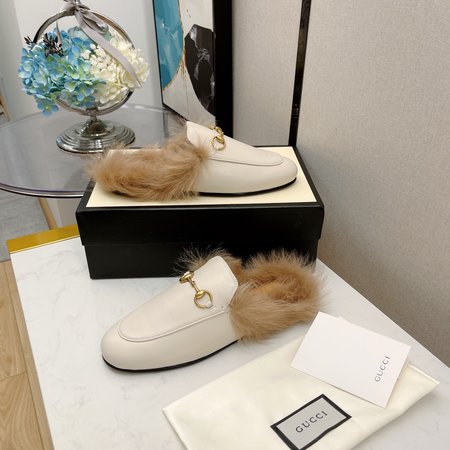 Gucci Classic horsebit wool slippers