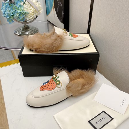 Gucci Classic horsebit wool slippers