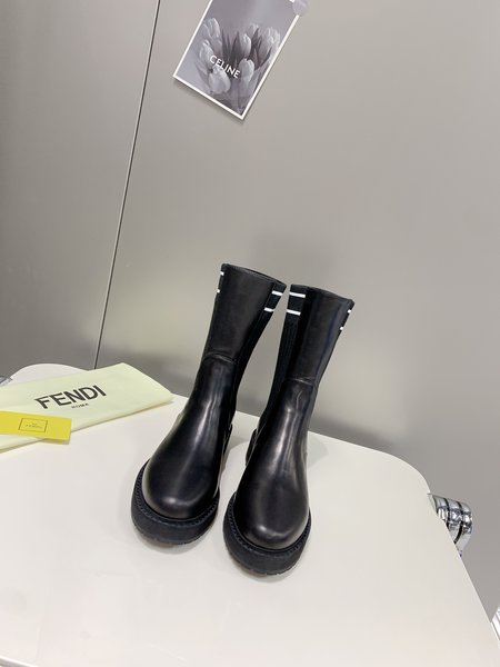 Fendi Martin boots FF logo