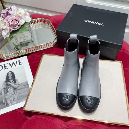 Chanel Martin boots CC hardware leather