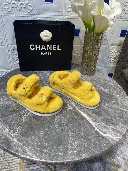 Chanel Wool velcro sandals