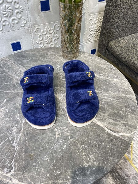 Chanel Wool velcro sandals