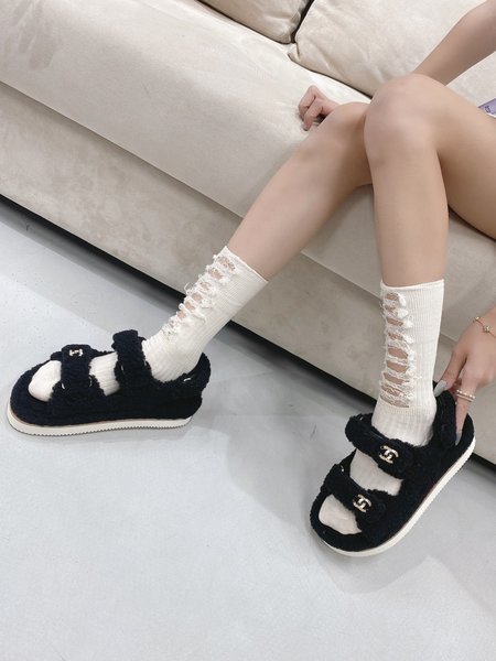 Chanel Fury Sandals CC Logo