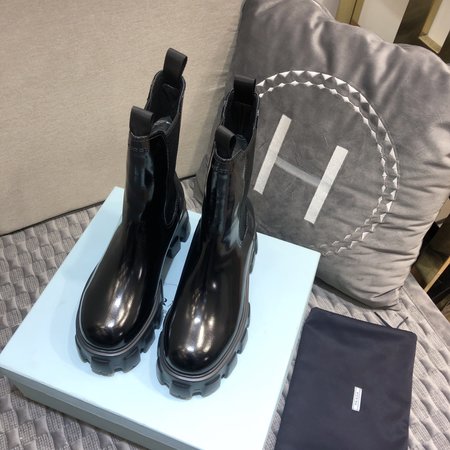 Prada Thick-soled short boots sole thickness 3cm