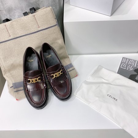 Celine Platform Buckle Loafers