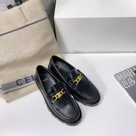 Celine Platform Buckle Loafers