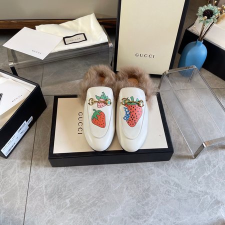 Gucci Classic horsebit wool slippers