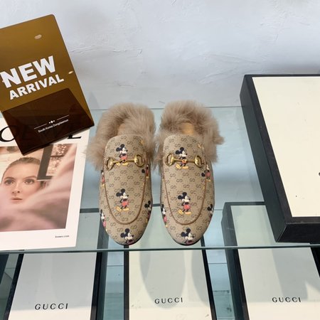 Gucci Classic horsebit wool slippers