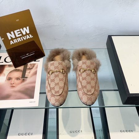 Gucci Classic horsebit wool slippers