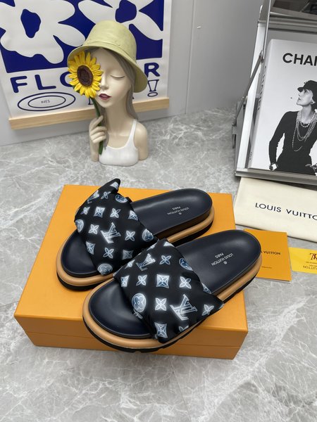 Louis Vuitton Velcro Platform Sandal Premium Gift Box Packaging Fits Wear