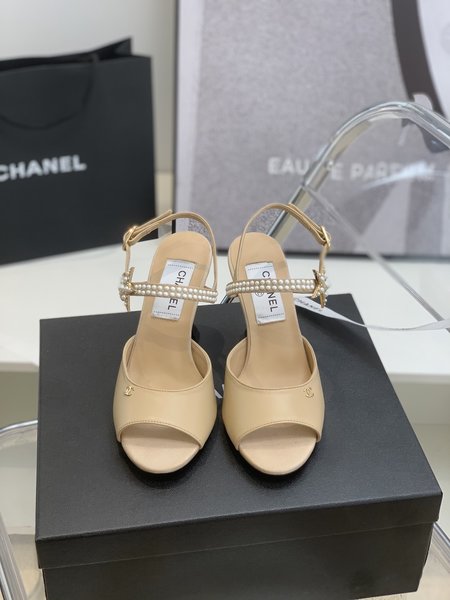 Chanel fish mouth sandals
