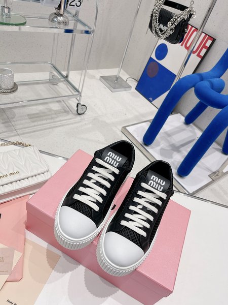 Miu Miu platform mesh sneakers