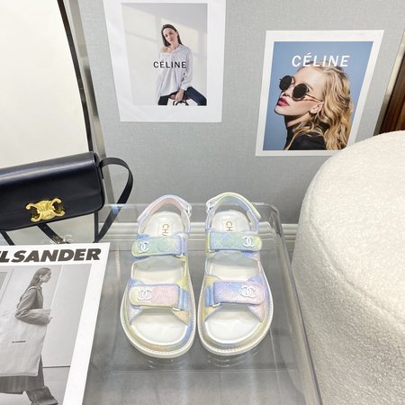 Chanel Buckle Velcro Sandals