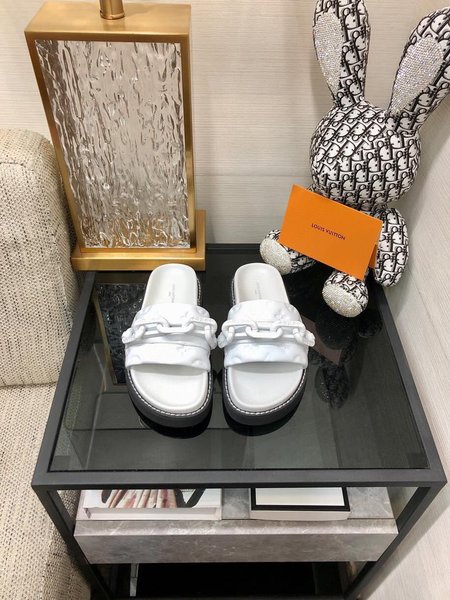 Louis Vuitton chain slippers