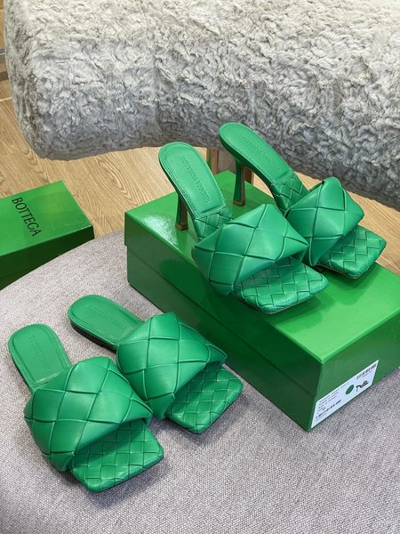 Bottega Veneta Handwoven Sheepskin Slippers