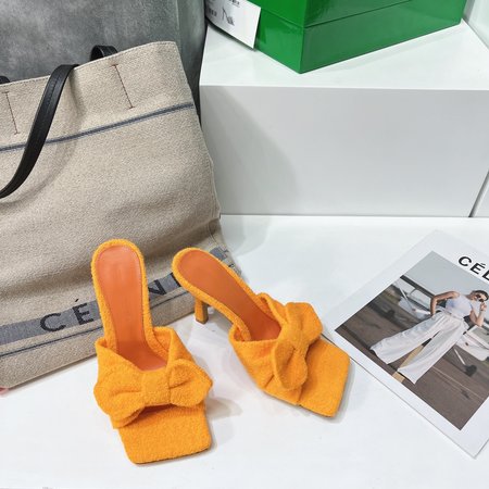 Valentino Premium Plush Bow High Heel Slippers