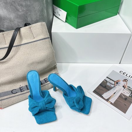 Valentino Premium Plush Bow High Heel Slippers