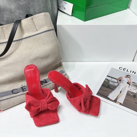 Valentino Premium Plush Bow High Heel Slippers